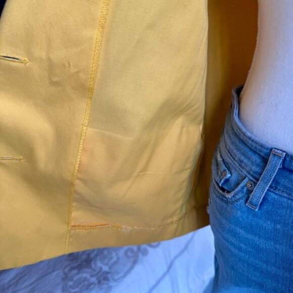 80s Vintage Yellow Light Jacket Blazer - Picture 6 of 11